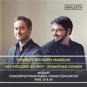Mozart (1756-1791) Concertos no.22 et 24. C Richard-Hamelin. Les Violons du Roy, Jonathan Cohen